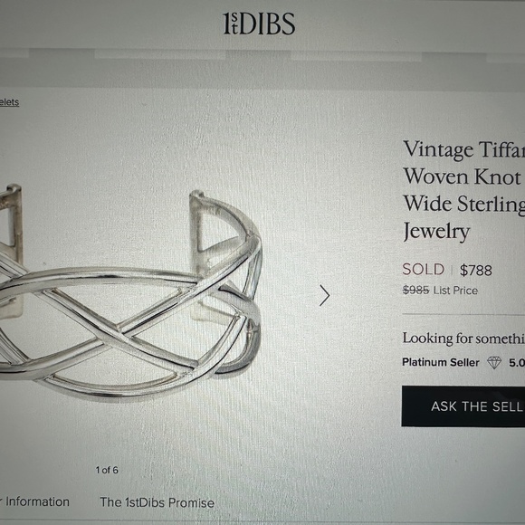 Tiffany & Co Woven Knot Cuff Bracelet - Picture 2 of 7
